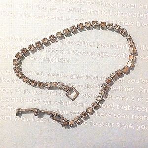 Delicate vintage tennis bracelet